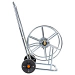 vidaXL Cărucior cu tambur pentru furtun de 80 m 4/2", oțel vidaXL Cărucior cu tambur pentru furtun de 80 m 4/2", oțel