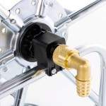 vidaXL Cărucior cu tambur pentru furtun de 80 m 4/2", oțel vidaXL Cărucior cu tambur pentru furtun de 80 m 4/2", oțel