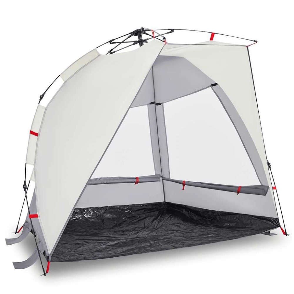 vidaXL Cort camping 2 persoane gri impermeabil setare rapidă