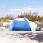 vidaXL Cort camping 2 persoane albastru azur impermeabil setare rapidă vidaXL Cort camping 2 persoane albastru azur impermeabil setare rapidă