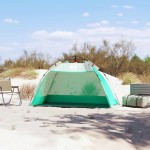 vidaXL Cort camping 2 persoane verde marin impermeabil setare rapidă