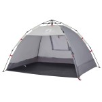vidaXL Cort camping 2 persoane gri impermeabil setare rapidă vidaXL Cort camping 2 persoane gri impermeabil setare rapidă