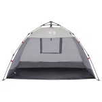 vidaXL Cort camping 2 persoane gri impermeabil setare rapidă vidaXL Cort camping 2 persoane gri impermeabil setare rapidă