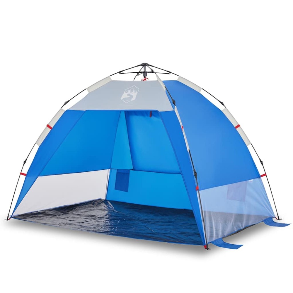 vidaXL Cort camping 2 persoane albastru azur impermeabil setare rapidă