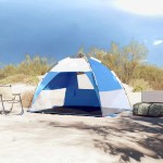 vidaXL Cort camping 2 persoane albastru azur impermeabil setare rapidă vidaXL Cort camping 2 persoane albastru azur impermeabil setare rapidă