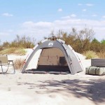 vidaXL Cort camping 2 persoane gri impermeabil setare rapidă vidaXL Cort camping 2 persoane gri impermeabil setare rapidă