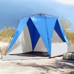 vidaXL Cort camping 4 persoane albastru azur impermeabil setare rapidă vidaXL Cort camping 4 persoane albastru azur impermeabil setare rapidă