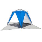 vidaXL Cort camping 4 persoane albastru azur impermeabil setare rapidă vidaXL Cort camping 4 persoane albastru azur impermeabil setare rapidă