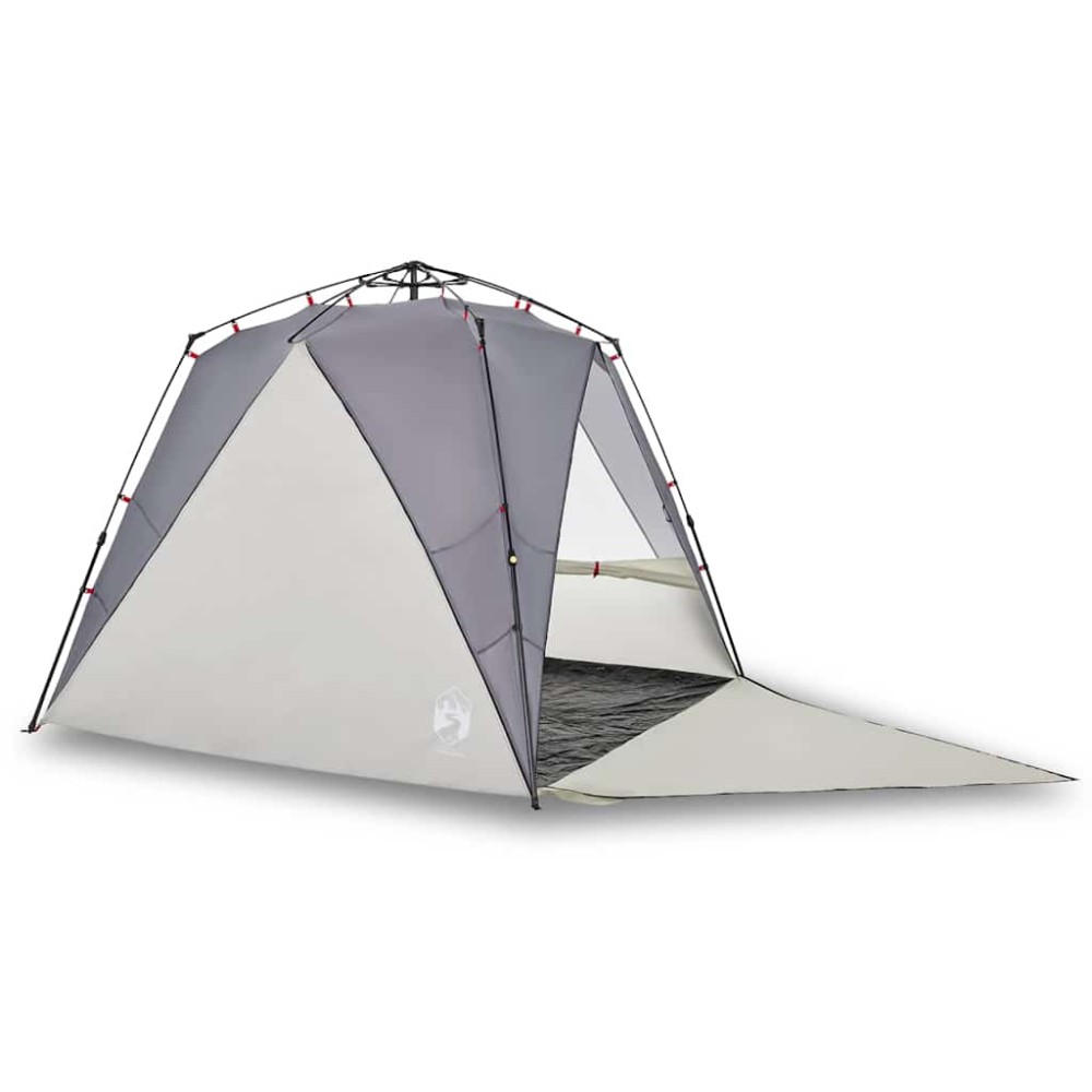vidaXL Cort camping 4 persoane gri impermeabil setare rapidă