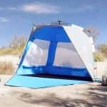 vidaXL Cort camping 3 persoane albastru azur impermeabil setare rapidă vidaXL Cort camping 3 persoane albastru azur impermeabil setare rapidă