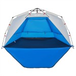 vidaXL Cort camping 3 persoane albastru azur impermeabil setare rapidă vidaXL Cort camping 3 persoane albastru azur impermeabil setare rapidă