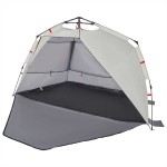 vidaXL Cort camping 3 persoane gri impermeabil setare rapidă
