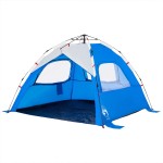 vidaXL Cort camping 3 persoane albastru azur impermeabil setare rapidă vidaXL Cort camping 3 persoane albastru azur impermeabil setare rapidă