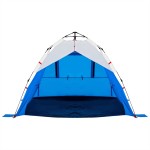 vidaXL Cort camping 3 persoane albastru azur impermeabil setare rapidă vidaXL Cort camping 3 persoane albastru azur impermeabil setare rapidă