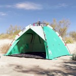 vidaXL Cort camping 3 persoane verde marin impermeabil setare rapidă vidaXL Cort camping 3 persoane verde marin impermeabil setare rapidă