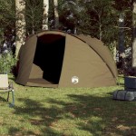 vidaXL Cort de pescuit 5 persoane, verde măsliniu, impermeabil