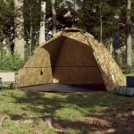 vidaXL Cort de pescuit pentru 4 persoane, camuflaj, setare rapidă