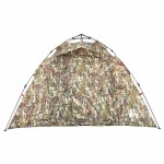 vidaXL Cort de pescuit pentru 4 persoane, camuflaj, setare rapidă