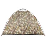vidaXL Cort de pescuit pentru 4 persoane, camuflaj, setare rapidă