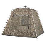 vidaXL Cort de pescuit pentru 4 persoane, camuflaj, setare rapidă