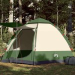 vidaXL Cort de familie pentru 4 persoane verde setare rapidă vidaXL Cort de familie pentru 4 persoane verde setare rapidă