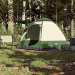 vidaXL Cort de familie pentru 4 persoane verde setare rapidă vidaXL Cort de familie pentru 4 persoane verde setare rapidă