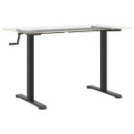 vidaXL Cadru de birou, negru, (94-135)x60x(70-114) cm, oțel