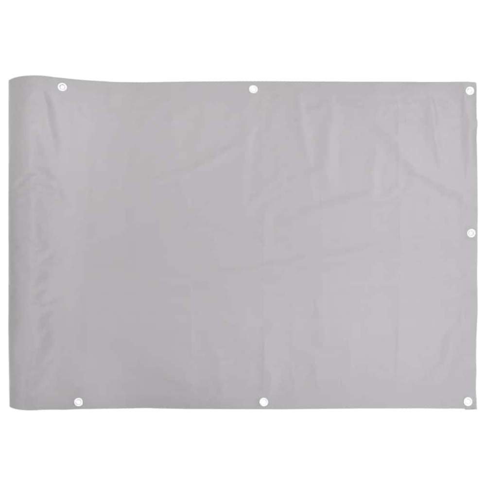 vidaXL Paravan de balcon, gri, 300x75 cm, PVC