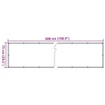 vidaXL Paravan de balcon, gri, 500x75 cm, PVC vidaXL Paravan de balcon, gri, 500x75 cm, PVC
