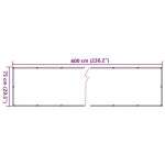 vidaXL Paravan de balcon, gri, 600x75 cm, PVC vidaXL Paravan de balcon, gri, 600x75 cm, PVC