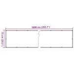 vidaXL Paravan de balcon, gri, 1000x75 cm, PVC vidaXL Paravan de balcon, gri, 1000x75 cm, PVC