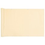 vidaXL Paravan de balcon, crem, 400x75 cm, PVC