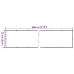 vidaXL Paravan de balcon, crem, 800x75 cm, PVC vidaXL Paravan de balcon, crem, 800x75 cm, PVC