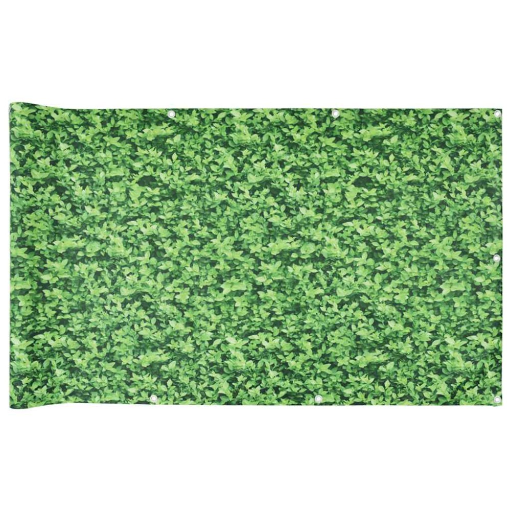 vidaXL Paravan de balcon cu aspect de plantă, verde, 500x75 cm, PVC