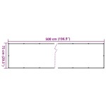 vidaXL Paravan de balcon cu aspect de plantă, verde, 500x75 cm, PVC vidaXL Paravan de balcon cu aspect de plantă, verde, 500x75 cm, PVC