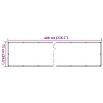 vidaXL Paravan de balcon cu aspect de plantă, verde, 600x75 cm, PVC vidaXL Paravan de balcon cu aspect de plantă, verde, 600x75 cm, PVC