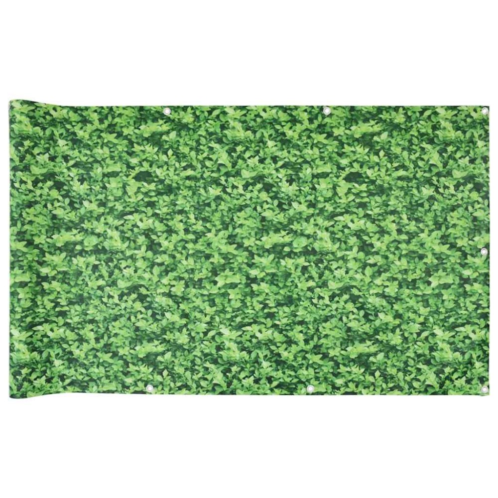 vidaXL Paravan de balcon cu aspect de plantă, verde, 700x75 cm, PVC