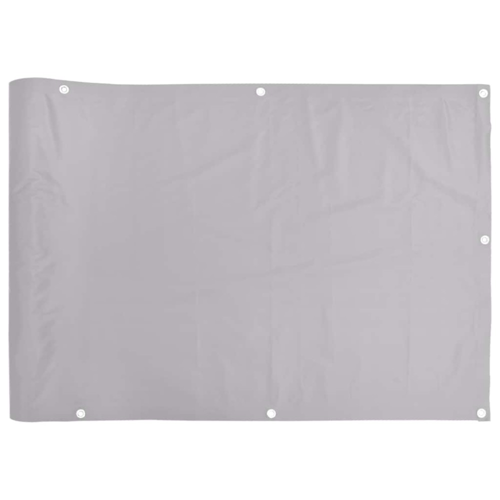 vidaXL Paravan de balcon, gri, 400x90 cm, PVC