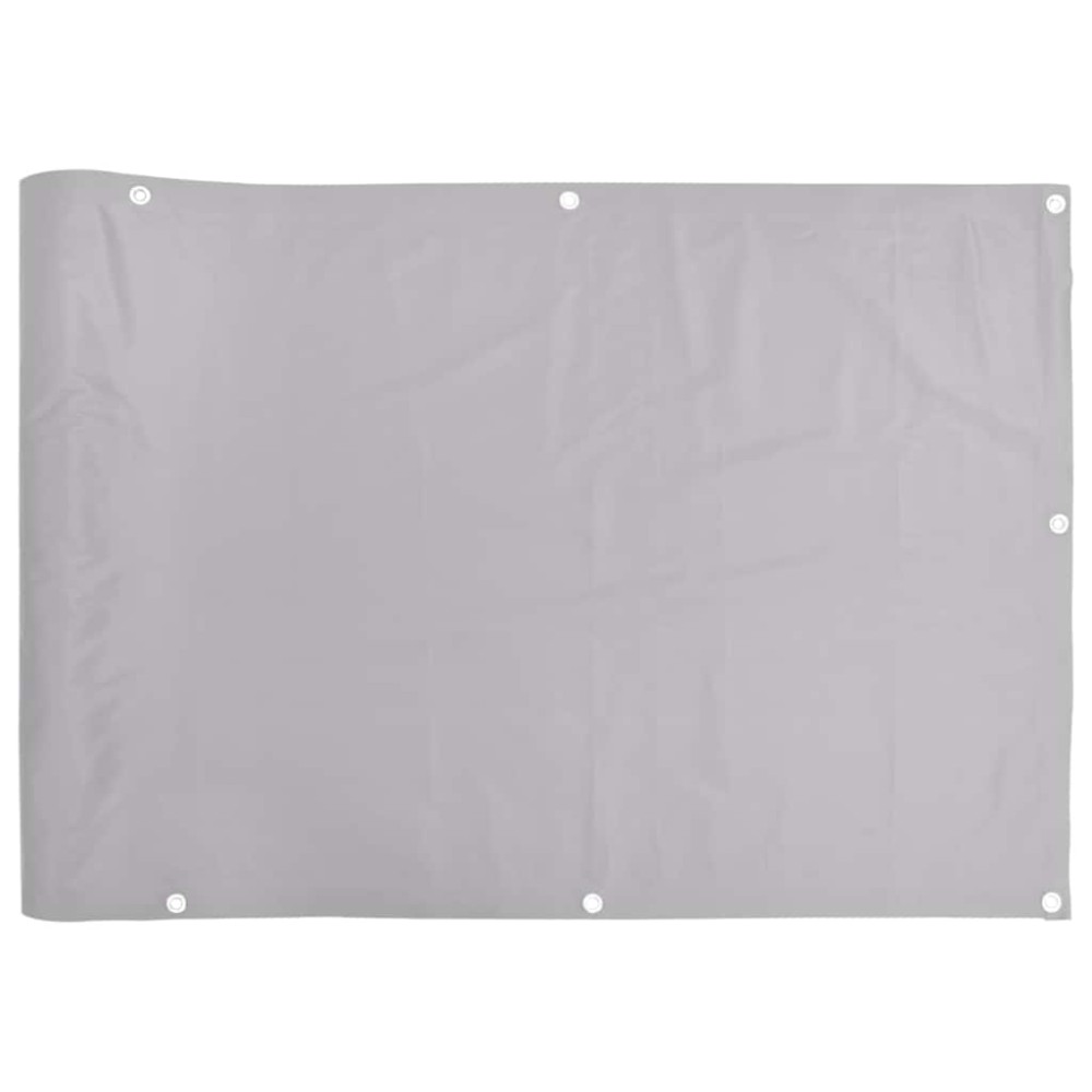 vidaXL Paravan de balcon, gri, 500x90 cm, PVC