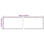 vidaXL Paravan de balcon, gri, 600x90 cm, PVC vidaXL Paravan de balcon, gri, 600x90 cm, PVC