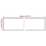 vidaXL Paravan de balcon cu aspect de plantă, verde, 400x90 cm, PVC vidaXL Paravan de balcon cu aspect de plantă, verde, 400x90 cm, PVC