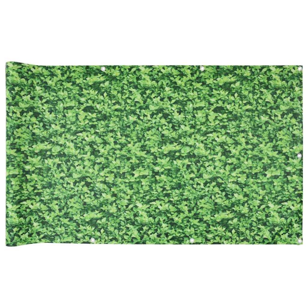 vidaXL Paravan de balcon cu aspect de plantă, verde, 500x90 cm, PVC