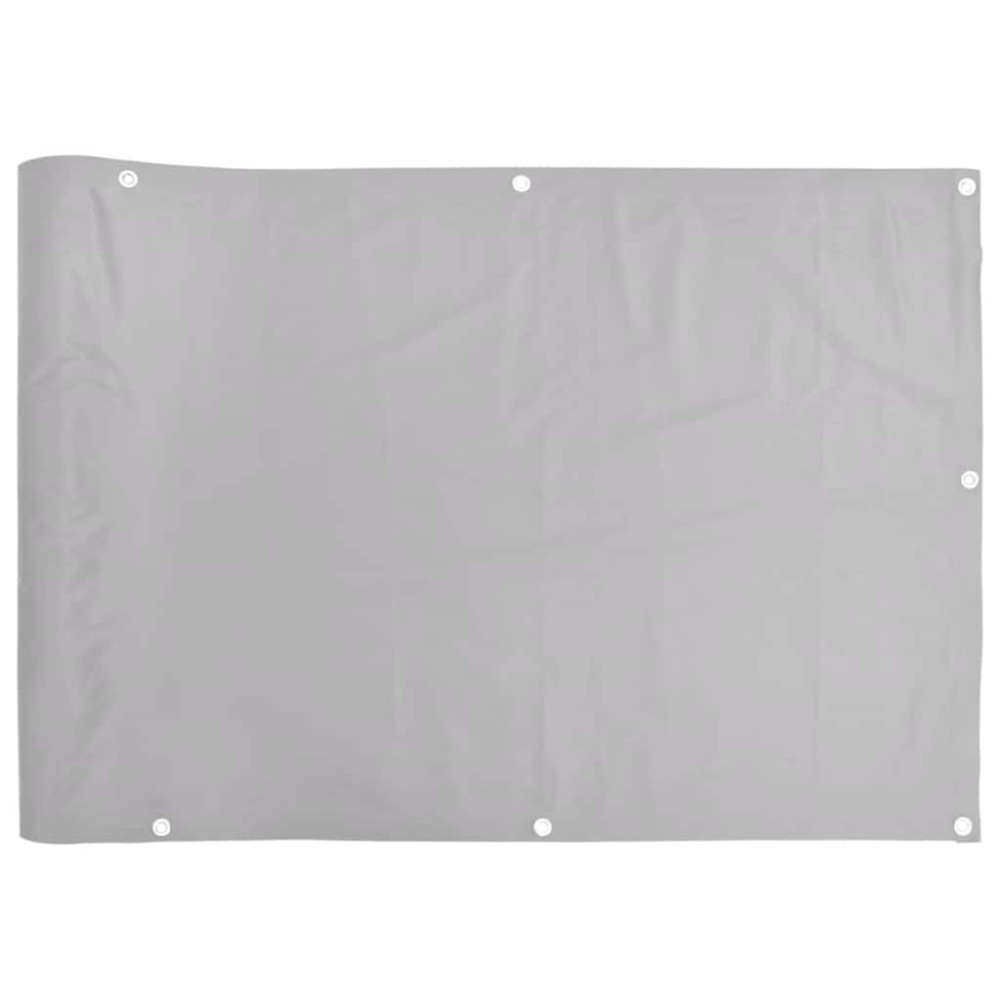 vidaXL Paravan de balcon, gri, 400x120 cm, PVC