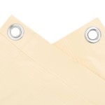 vidaXL Paravan de balcon, crem, 400x120 cm, PVC