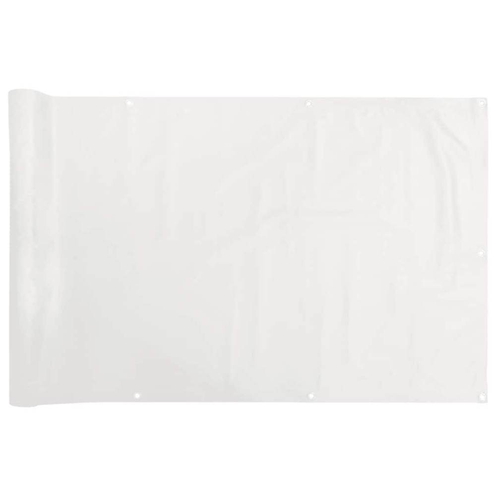 vidaXL Paravan de balcon, alb, 600x120 cm, PVC