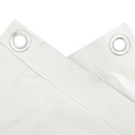 vidaXL Paravan de balcon, alb, 700x120 cm, PVC