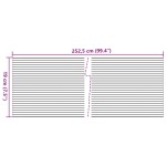 vidaXL Paravane de grădină, 10 buc., gri deschis, 252,5x19 cm, PVC vidaXL Paravane de grădină, 10 buc., gri deschis, 252,5x19 cm, PVC