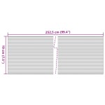 vidaXL Paravane de grădină, 10 buc., gri piatră, 252,5x19 cm, PVC vidaXL Paravane de grădină, 10 buc., gri piatră, 252,5x19 cm, PVC