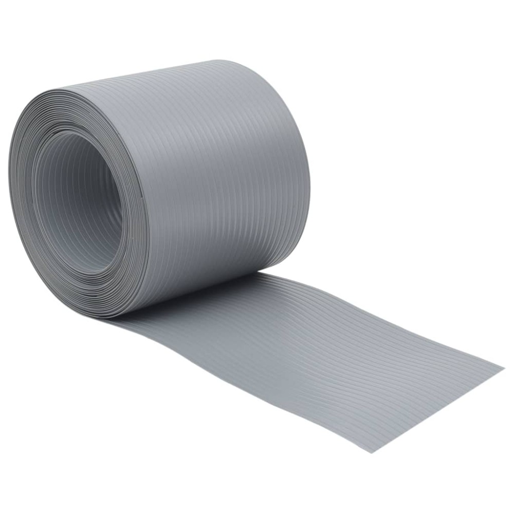 vidaXL Paravane de grădină, 10 buc., gri, 252,5x19 cm, PVC