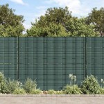 vidaXL Paravane de grădină, 10 buc., verde, 252,5x19 cm, PVC vidaXL Paravane de grădină, 10 buc., verde, 252,5x19 cm, PVC
